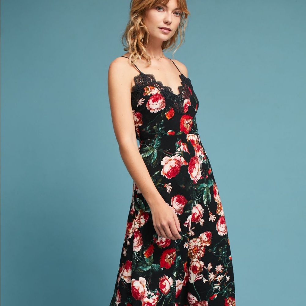 Anthropologie Foxiedot Autumnal Slip Dress Size L